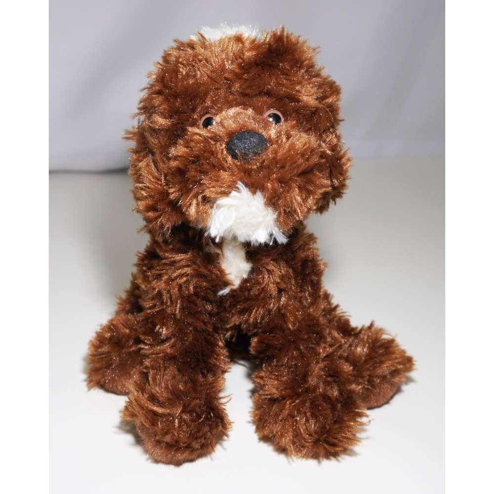 Douglas Cuddle Toys Bosco Chocolate Labradoodle Dog Stuffed Animal Plush 8"